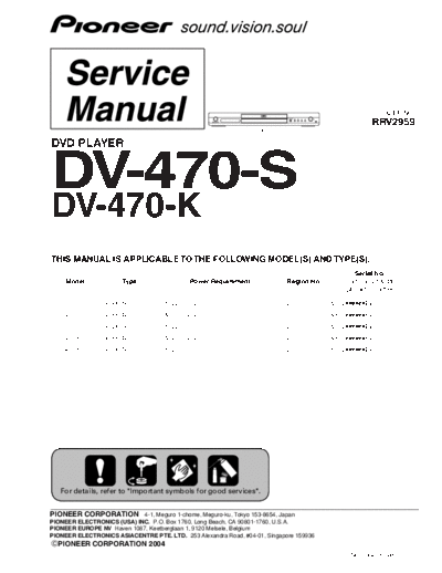 Pioneer dv-470-s  Pioneer DVD dv-470-s.pdf