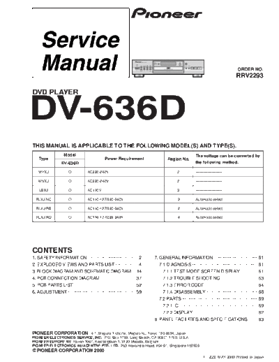 Pioneer dv-636d  Pioneer DVD dv-636d.pdf