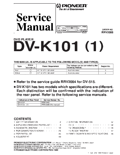 Pioneer dv-k101  Pioneer DVD dv-k101.pdf