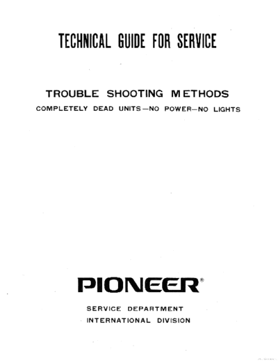 Pioneer hfe   completely dead units troubleshoot  Pioneer Pioneer Trouble Shooting hfe_pioneer_completely_dead_units_troubleshoot.pdf