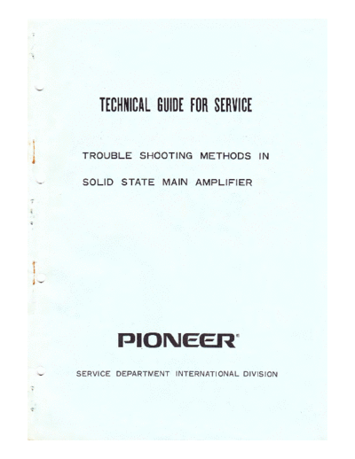Pioneer hfe pioneer solid state main amplifier troubleshoot  Pioneer Pioneer Trouble Shooting hfe_pioneer_solid_state_main_amplifier_troubleshoot.pdf