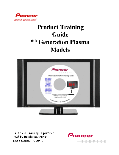 Pioneer pioneer plasma g6  Pioneer Plasma TV pioneer_plasma_g6.pdf