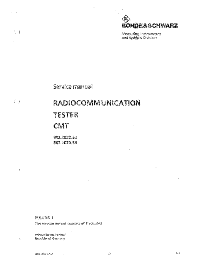 Rohde & Schwarz Rohde Schwarz CMT52548284 RS CMT52548284 Radiocomm. Tester Service Manual  Rohde & Schwarz CMT Rohde_Schwarz_CMT52548284_RS_CMT52548284_Radiocomm._Tester_Service_Manual.pdf