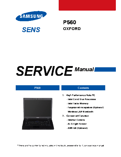Samsung samsung p560  Samsung Laptop samsung p560.zip