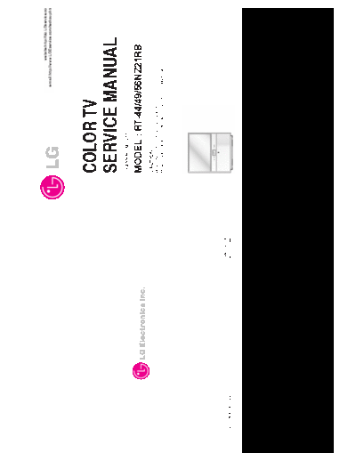 Samsung LG-RT-44NZ21RBService Manual.part2  Samsung Proj TV MP-015D chassis LG-RT-44NZ21RBService_Manual.part2.rar