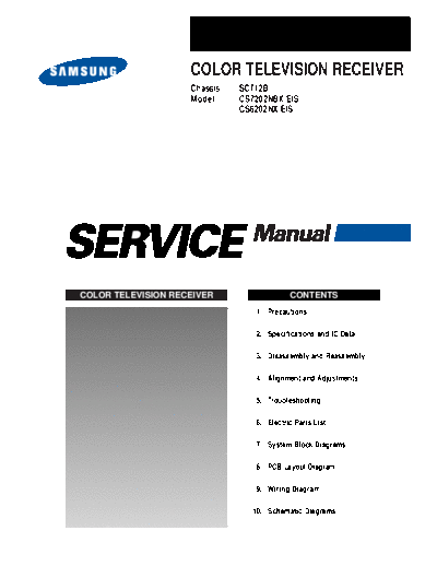 Samsung CS6202 7202 SCT12B  Samsung TV CS6202_7202_SCT12B.rar