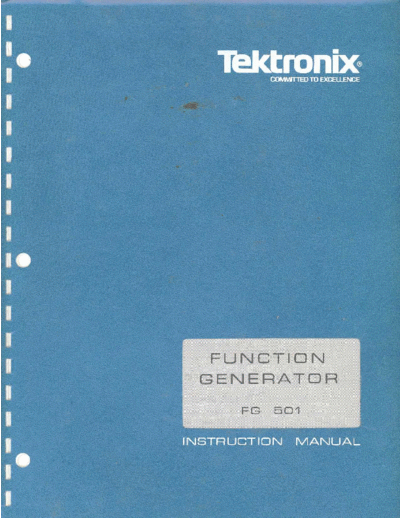 Tektronix Tektronix FG501 Function Generator sm  Tektronix FG501 Tektronix_FG501_Function_Generator_sm.pdf