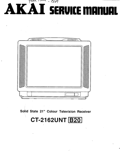 AIWA Akai CT2162SM  AIWA TV Akai CT2162SM.djvu