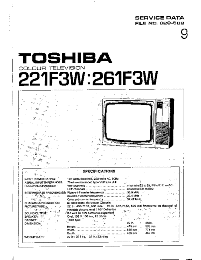 TOSHIBA 221f3w  TOSHIBA TV 221f3w.rar
