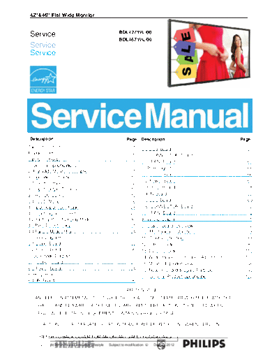 Philips BDL4271VL  Philips Monitor BDL4271VL BDL4271VL.pdf