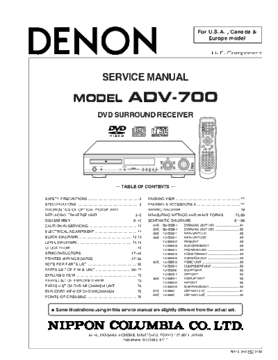 DENON ADV-700.part2  DENON Audio ADV-700 ADV-700.part2.rar