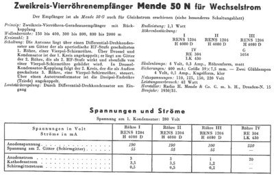 MENDE (DE) Mende 50N  . Rare and Ancient Equipment MENDE (DE) 50N Mende_50N.zip