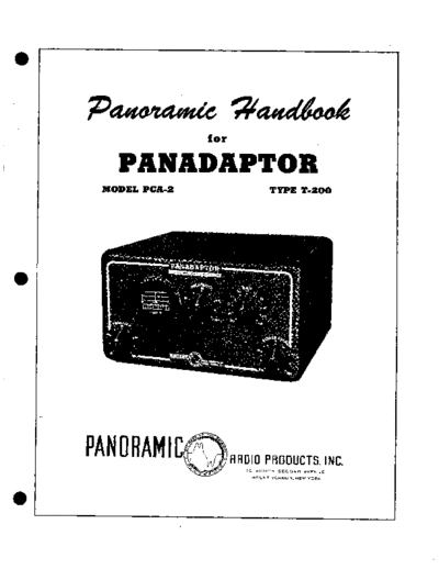 PANORAMIC pca-2  . Rare and Ancient Equipment PANORAMIC PCA2 pca-2.pdf
