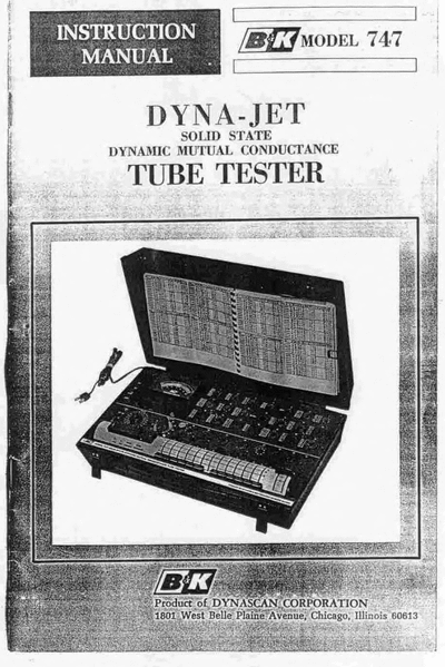 B&K 747  . Rare and Ancient Equipment B&K 747.djvu