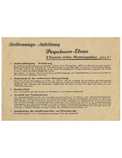 PEPERTUUM EBNER ve perpetuum-ebner rex a de  . Rare and Ancient Equipment PEPERTUUM EBNER REX A ve_perpetuum-ebner_rex_a_de.pdf