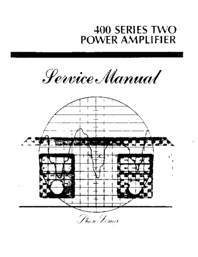 PHASE LINEAR Phase-Linear-400-S2-Service-Manual  . Rare and Ancient Equipment PHASE LINEAR Audio Phase-Linear-400-S2-Service-Manual.pdf