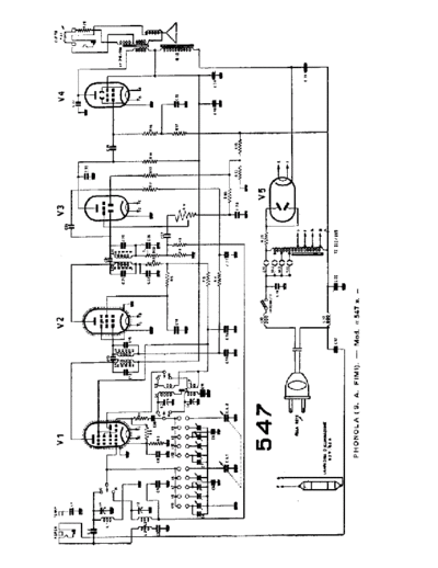 PHONOLA Phonola 547  . Rare and Ancient Equipment PHONOLA Audio Phonola 547.pdf