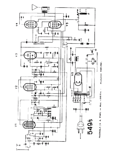 PHONOLA Phonola 549S  . Rare and Ancient Equipment PHONOLA Audio Phonola 549S.pdf