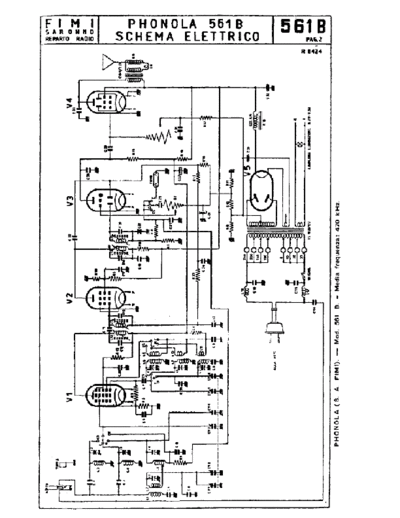 PHONOLA Phonola 561B  . Rare and Ancient Equipment PHONOLA Audio Phonola 561B.pdf