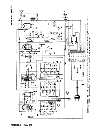 PHONOLA Phonola 571 alternate  . Rare and Ancient Equipment PHONOLA Audio Phonola 571 alternate.pdf