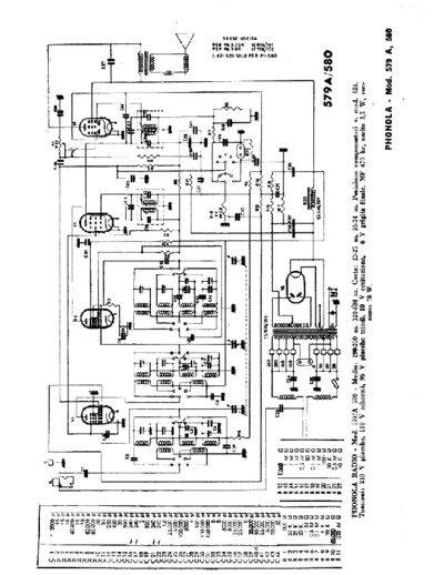 PHONOLA Phonola 579A 580  . Rare and Ancient Equipment PHONOLA Audio Phonola 579A 580.pdf