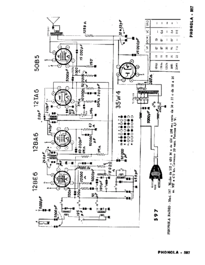 PHONOLA Phonola 597  . Rare and Ancient Equipment PHONOLA Audio Phonola 597.pdf