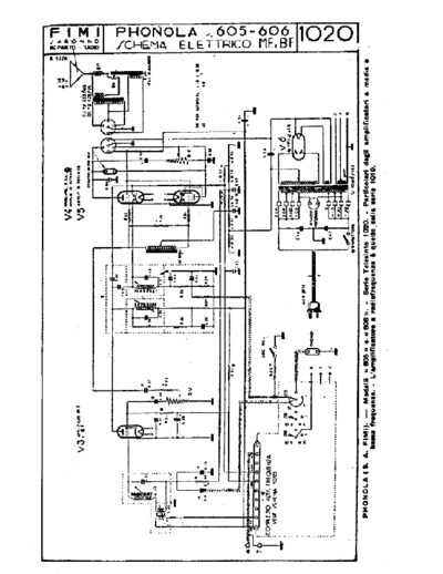 PHONOLA 605 606 IF and LF amplifiers  . Rare and Ancient Equipment PHONOLA Audio Phonola 605 606 IF and LF amplifiers.pdf