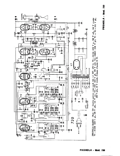 PHONOLA Phonola 720  . Rare and Ancient Equipment PHONOLA Audio Phonola 720.pdf