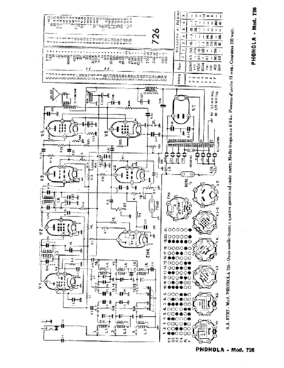 PHONOLA Phonola 726  . Rare and Ancient Equipment PHONOLA Audio Phonola 726.pdf