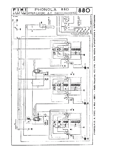 PHONOLA 880 RF amplifier unit  . Rare and Ancient Equipment PHONOLA Audio Phonola 880 RF amplifier unit.pdf