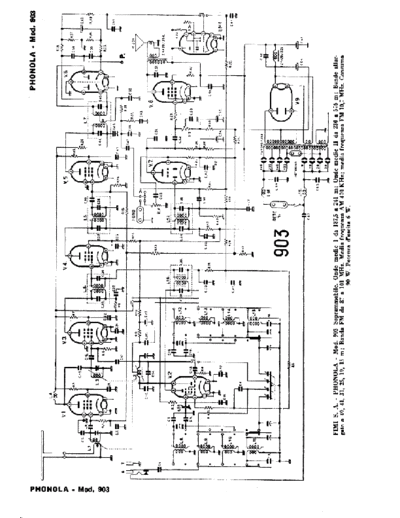 PHONOLA Phonola 903  . Rare and Ancient Equipment PHONOLA Audio Phonola 903.pdf