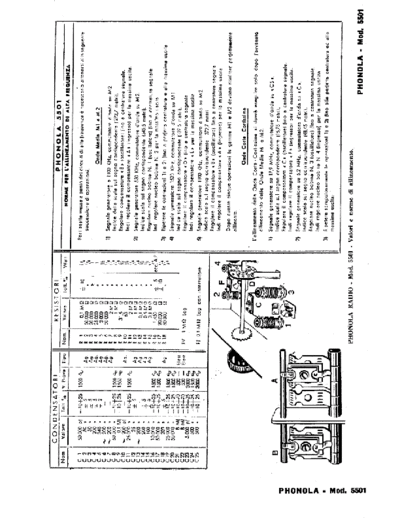 PHONOLA Phonola 5501 components  . Rare and Ancient Equipment PHONOLA Audio Phonola 5501 components.pdf