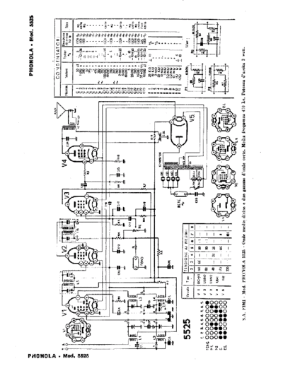 PHONOLA Phonola 5525  . Rare and Ancient Equipment PHONOLA Audio Phonola 5525.pdf