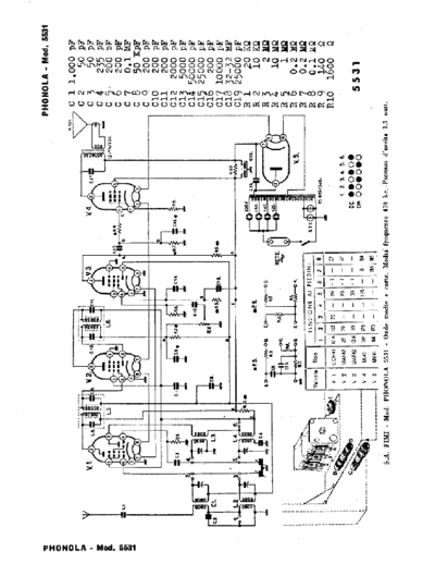 PHONOLA Phonola 5531  . Rare and Ancient Equipment PHONOLA Audio Phonola 5531.pdf