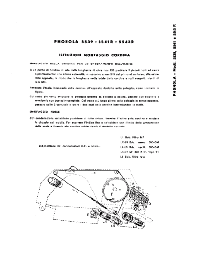 PHONOLA Phonola 5539 5541R 5543R tuning cord  . Rare and Ancient Equipment PHONOLA Audio Phonola 5539 5541R 5543R tuning cord.pdf