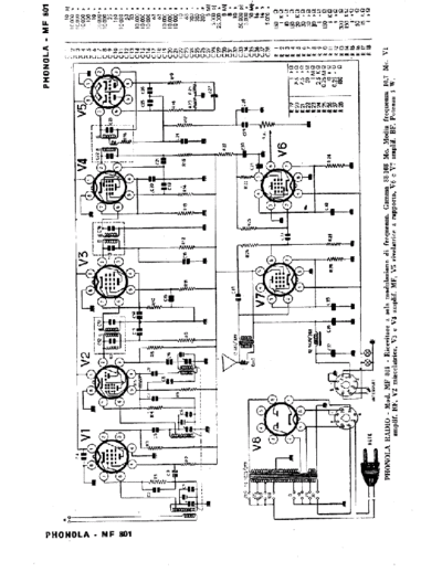 PHONOLA Phonola MF801  . Rare and Ancient Equipment PHONOLA Audio Phonola MF801.pdf