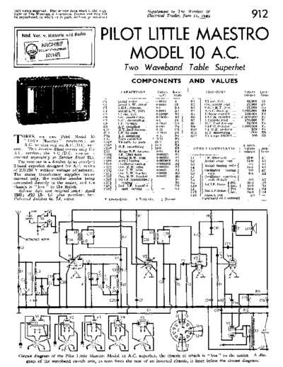 PILOT (US) Pilot 10AC  . Rare and Ancient Equipment PILOT (US) 10AC LittleMaestro Pilot_10AC.pdf