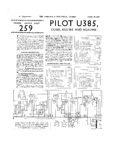 PILOT (US) Pilot U385  . Rare and Ancient Equipment PILOT (US) CU385 Pilot_U385.pdf