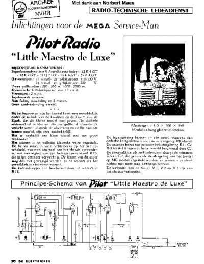 PILOT (US) Pilot LittleMaestrodeLuxe  . Rare and Ancient Equipment PILOT (US) LittleMaestrodeLuxe Pilot_LittleMaestrodeLuxe.pdf