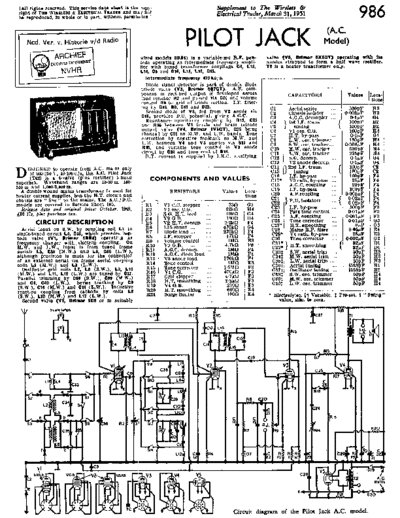 PILOT (US) Pilot T42  . Rare and Ancient Equipment PILOT (US) T42 Jack Pilot_T42.pdf