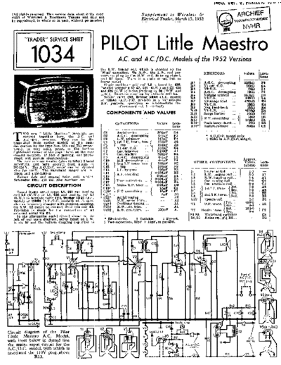 PILOT (US) Pilot T65  . Rare and Ancient Equipment PILOT (US) T65 LittleMaestro Pilot_T65.pdf