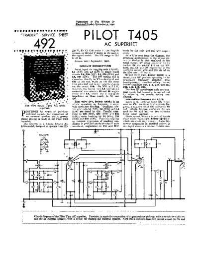 PILOT (US) Pilot T405  . Rare and Ancient Equipment PILOT (US) T405 Pilot_T405.pdf