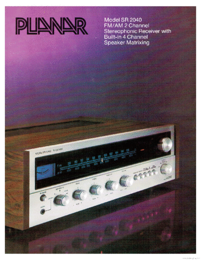 PLANAR hfe planar sr-2040 brochure en  . Rare and Ancient Equipment PLANAR SR-2040 hfe_planar_sr-2040_brochure_en.pdf