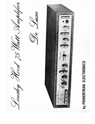 POWERTRAN hfe linsley hood 75 de luxe construction  . Rare and Ancient Equipment POWERTRAN 75 De Luxe hfe_linsley_hood_75_de_luxe_construction.pdf
