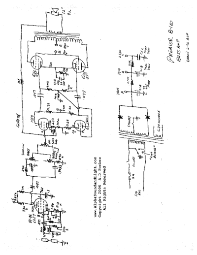 PREMIER b160 bassamp  . Rare and Ancient Equipment PREMIER Audio premier_b160_bassamp.pdf
