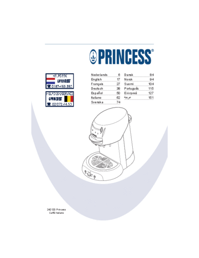 PRINCESS 242120  . Rare and Ancient Equipment PRINCESS User manuals 242120.pdf