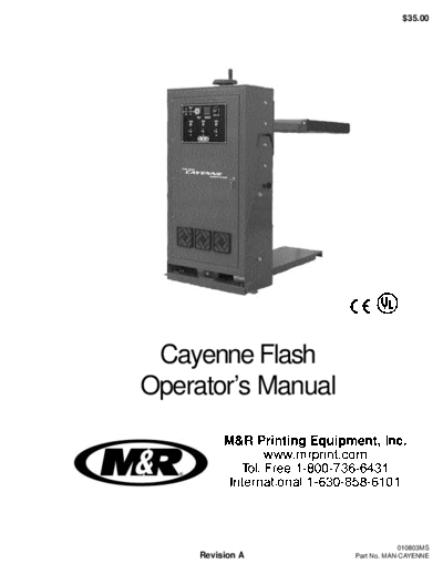 PRINTEX Cayenne Flash-Manual (08 Jan 2003)  . Rare and Ancient Equipment PRINTEX MANUALS Cayenne Flash-Manual (08 Jan 2003).pdf
