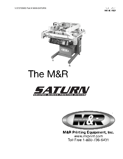 PRINTEX Saturn-Manual (27 Jul 2005)  . Rare and Ancient Equipment PRINTEX MANUALS Saturn-Manual (27 Jul 2005).pdf