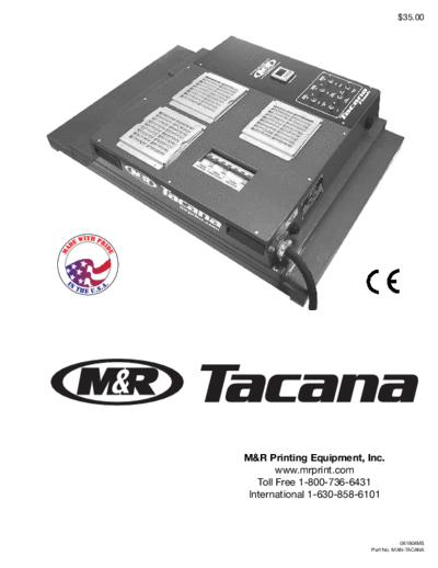 PRINTEX Tacana-Manual (18 Jun 2004)  . Rare and Ancient Equipment PRINTEX MANUALS Tacana-Manual (18 Jun 2004).pdf
