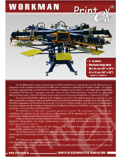 PRINTEX WORKMAN  . Rare and Ancient Equipment PRINTEX PRINTEX karty katalogowe WORKMAN.pdf